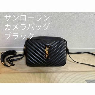 SAINT LAURENT - YSL ブラック ショルダーバッグ タッセル付きの SAINT LAURENT - YSL ブラック ショルダーバッグ タッセル付きの