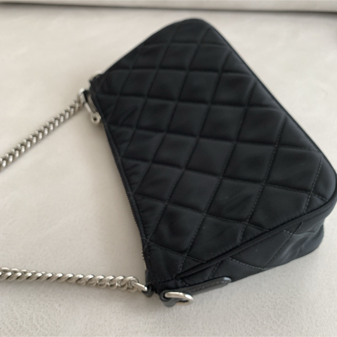 PRADA - 極美品PRADA チェーンキルティングナイロンバッグ2wayの PRADA - 極美品PRADA チェーンキルティングナイロンバッグ2wayの