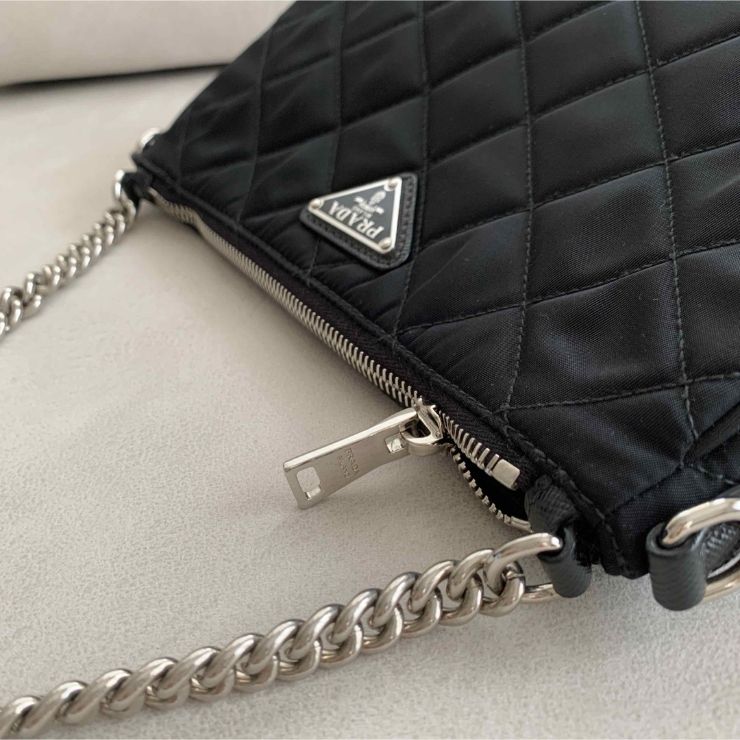 PRADA - 極美品PRADA チェーンキルティングナイロンバッグ2wayの PRADA - 極美品PRADA チェーンキルティングナイロンバッグ2wayの