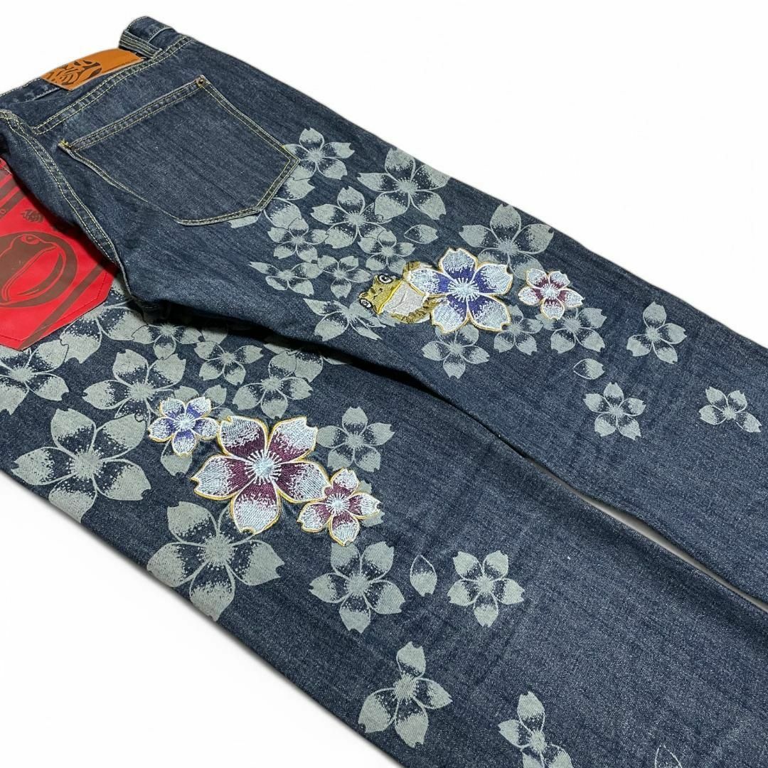 ART VINTAGE - 参丸一サンマルイチデニムジーンズw36刺繍和柄 ART VINTAGE - 参丸一サンマルイチデニムジーンズw36刺繍和柄