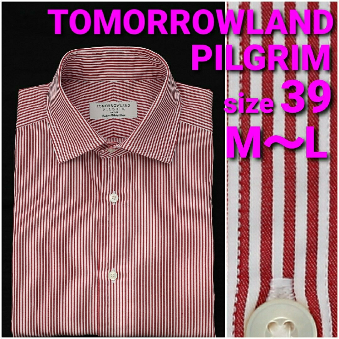 TOMORROWLAND - TOMORROWLAND PILGRIM ビジネスシャツ size39 M TOMORROWLAND - TOMORROWLAND PILGRIM ビジネスシャツ size39 M