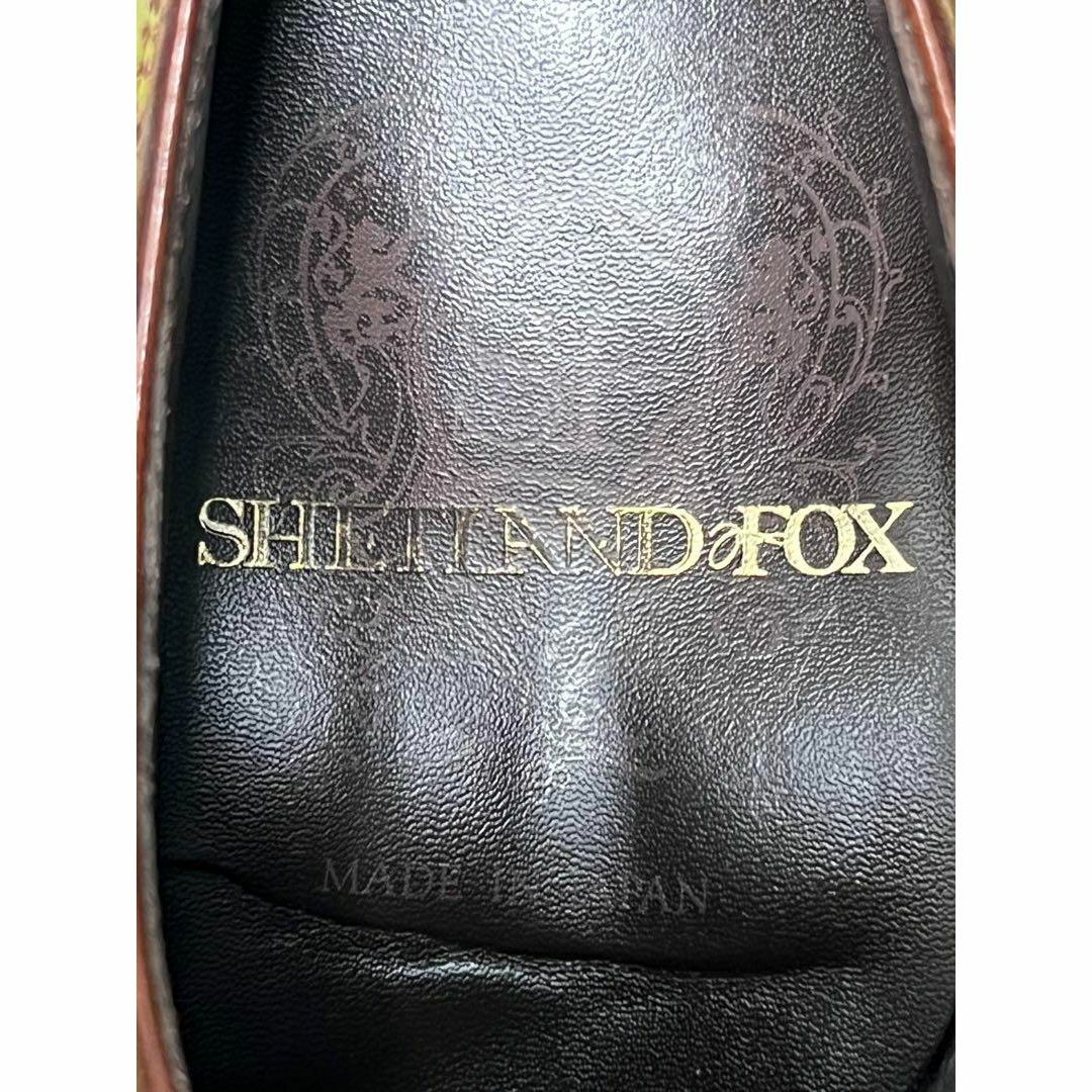 REGAL - 良品 日本製 SHETLANDFOX 6.5 レザーパンチドキャップ REGAL - 良品 日本製 SHETLANDFOX 6.5 レザーパンチドキャップ
