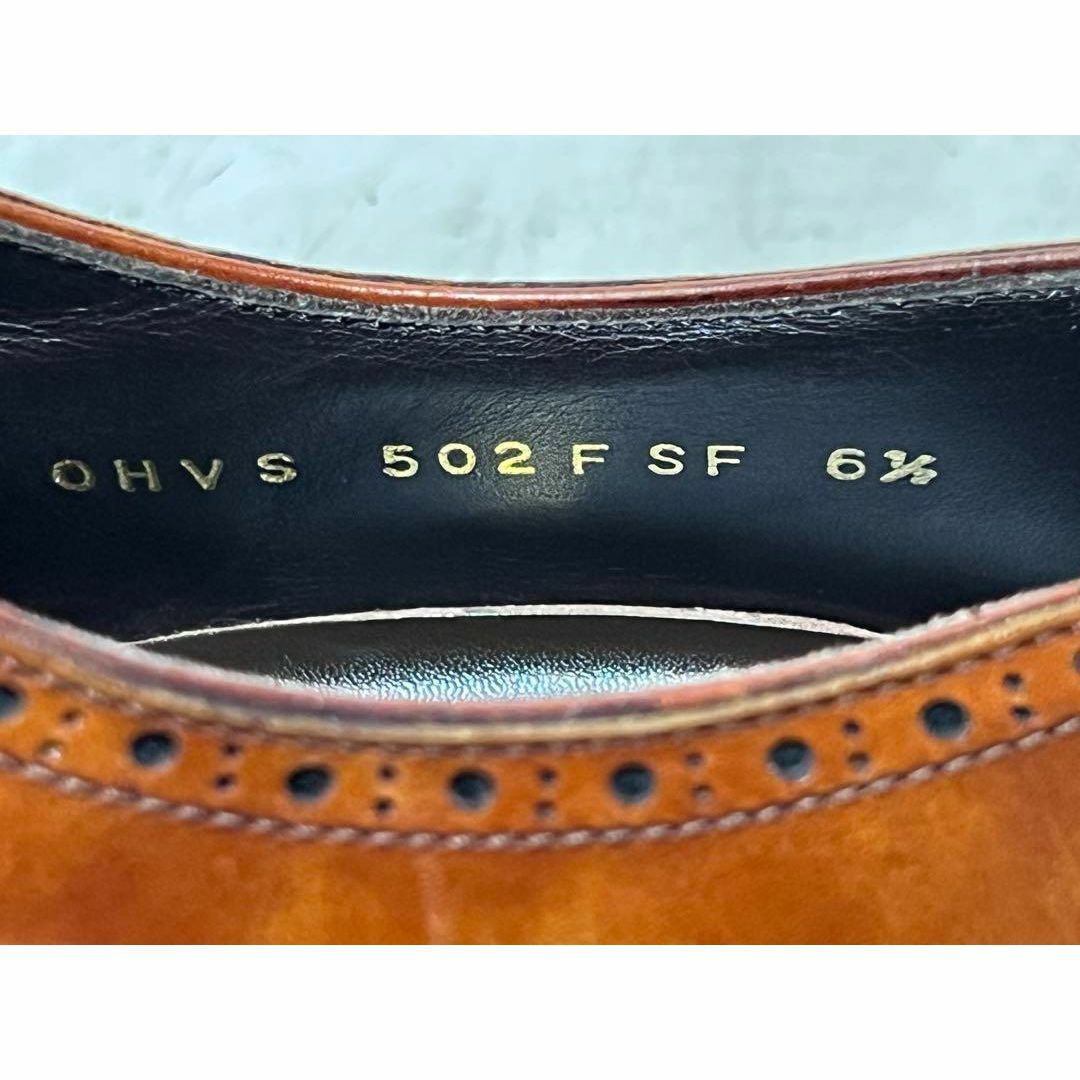 REGAL - 良品 日本製 SHETLANDFOX 6.5 レザーパンチドキャップ REGAL - 良品 日本製 SHETLANDFOX 6.5 レザーパンチドキャップ