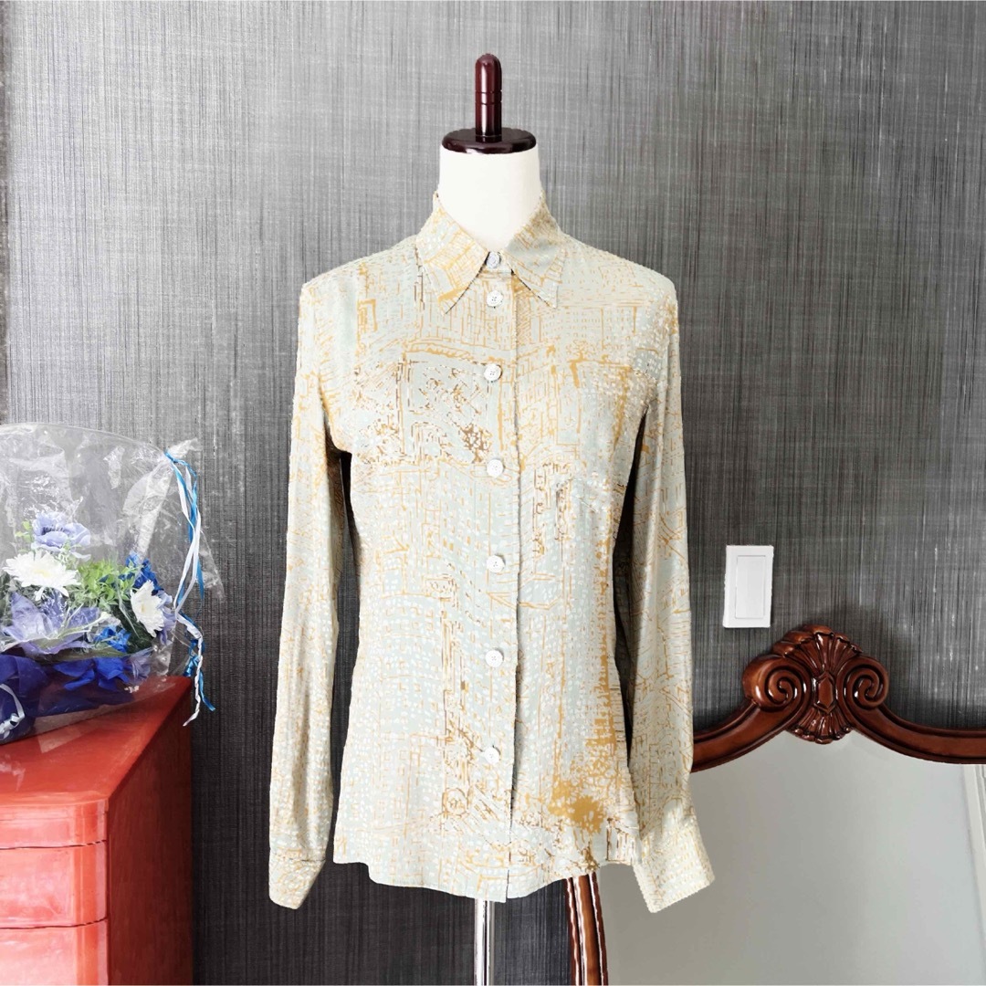 HERMES - 未使用 HERMES エルメス シルク 刺繍加工 マテリアル HERMES - 未使用 HERMES エルメス シルク 刺繍加工 マテリアル