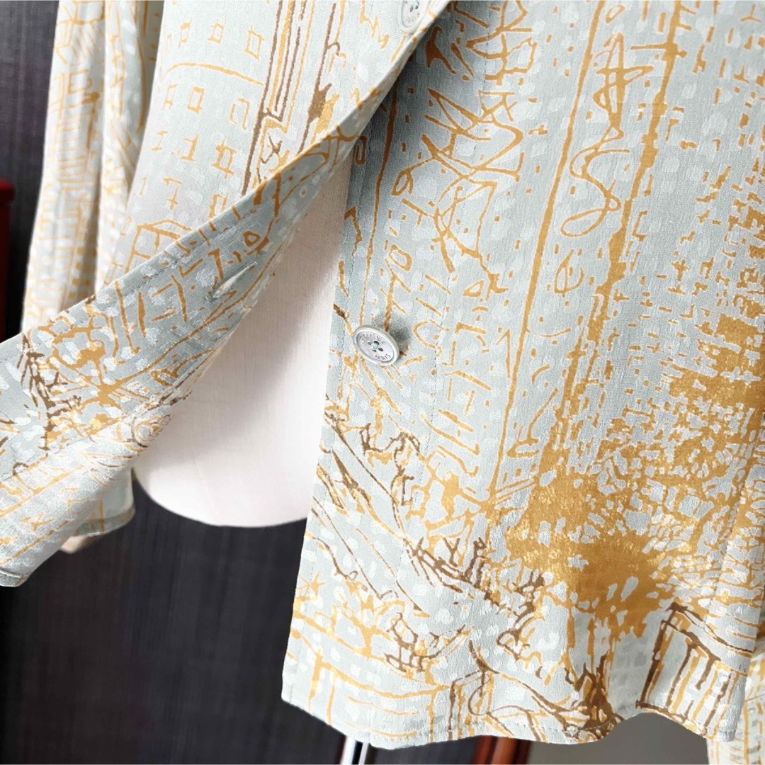 HERMES - 未使用 HERMES エルメス シルク 刺繍加工 マテリアル HERMES - 未使用 HERMES エルメス シルク 刺繍加工 マテリアル