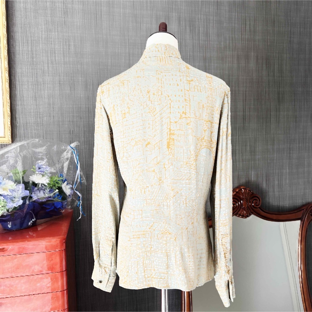 HERMES - 未使用 HERMES エルメス シルク 刺繍加工 マテリアル HERMES - 未使用 HERMES エルメス シルク 刺繍加工 マテリアル