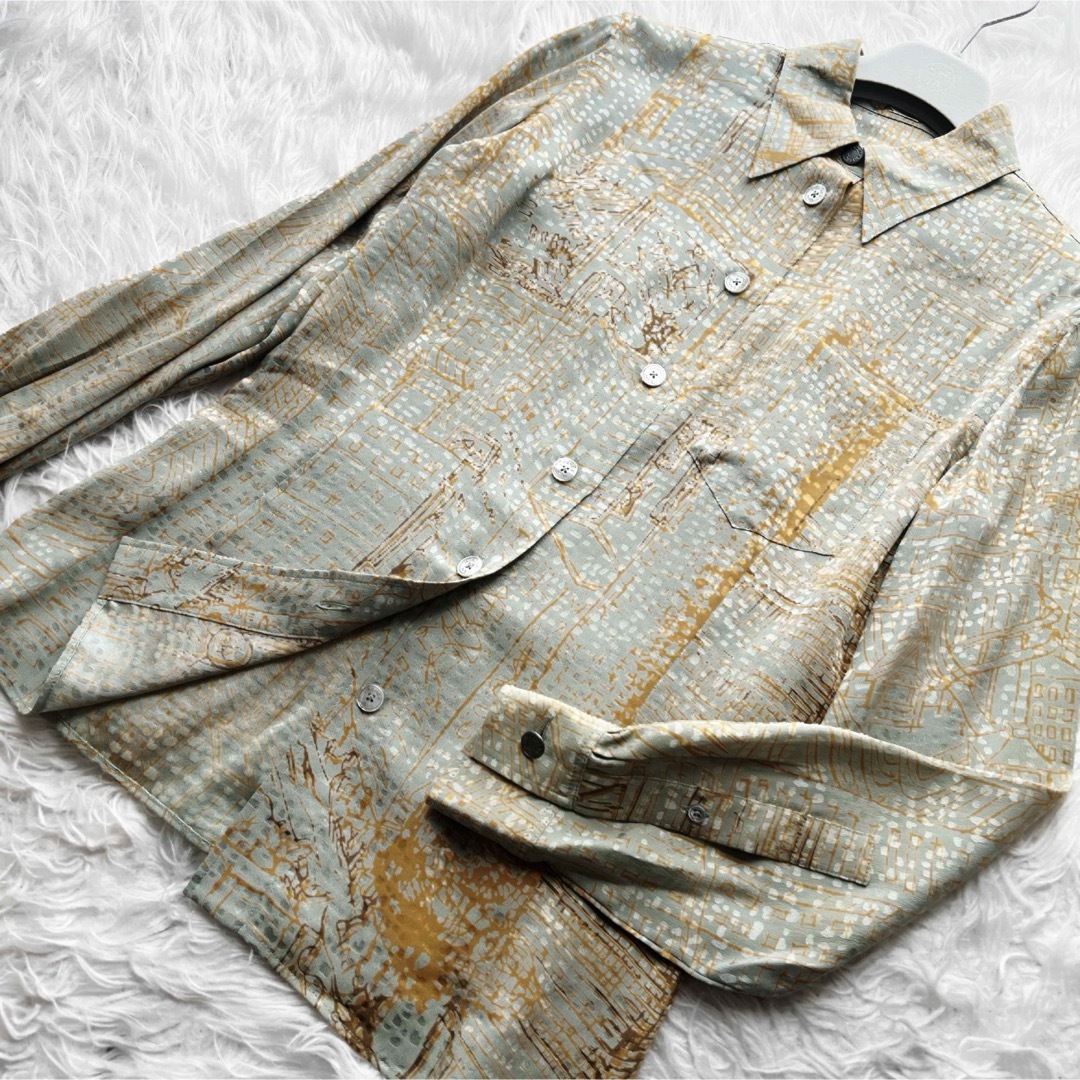 HERMES - 未使用 HERMES エルメス シルク 刺繍加工 マテリアル HERMES - 未使用 HERMES エルメス シルク 刺繍加工 マテリアル