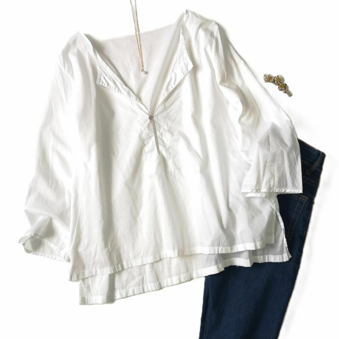 GALERIE VIE - ギャルリーヴィー 薄手 コットン スキッパー GALERIE VIE - ギャルリーヴィー 薄手 コットン スキッパー