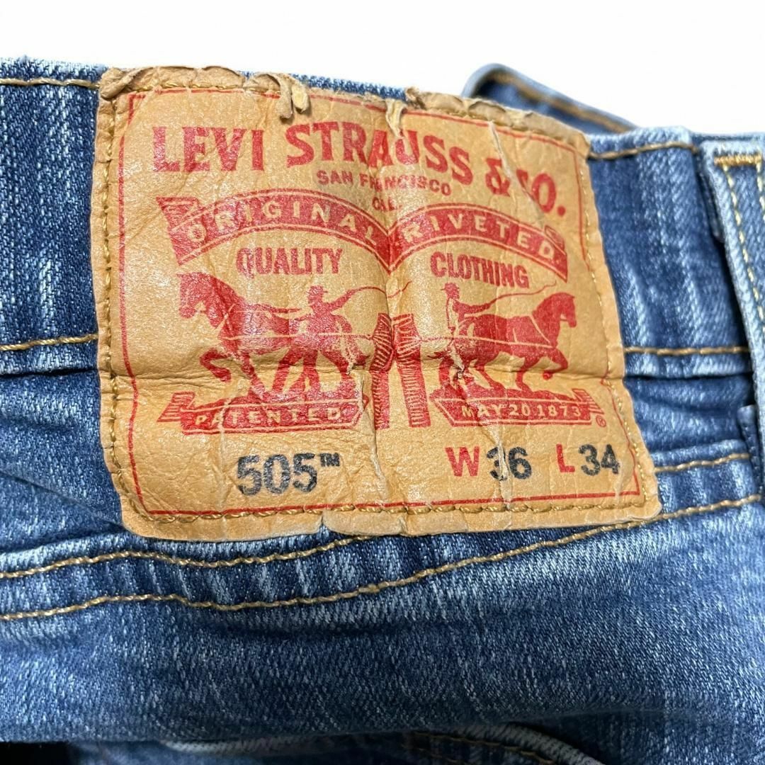 ART VINTAGE - メキシコ製リーバイス505W36L34ストレッチデニム ART VINTAGE - メキシコ製リーバイス505W36L34ストレッチデニム
