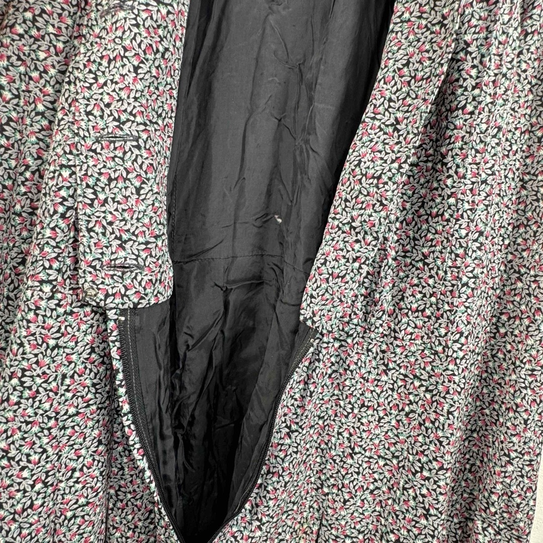 VINTAGE - 一点物 レトロ ワンピース ベルト付き お洒落 花柄 VINTAGE - 一点物 レトロ ワンピース ベルト付き お洒落 花柄