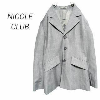 NICOLE CLUB - 【ニコルクラブ】テーラードジャケット 3つボタン NICOLE CLUB - 【ニコルクラブ】テーラードジャケット 3つボタン