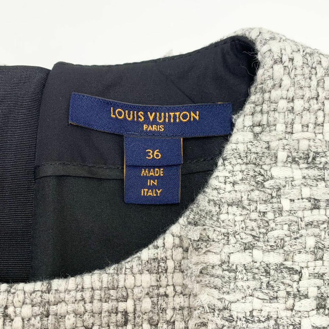 LOUIS VUITTON - M10671 ヴィトン ワンピース コットン ツイード LOUIS VUITTON - M10671 ヴィトン ワンピース コットン ツイード
