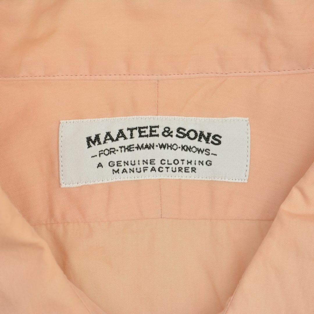 MAATEE&SONS】23SS Elizabeth Regular Collar Shirts長袖シャツ MAATEE&SONS】23SS Elizabeth Regular Collar Shirts長袖シャツ