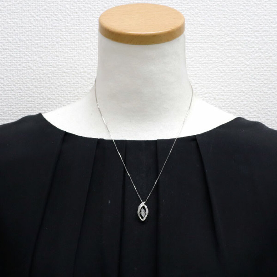 Pt マーキス ダイヤモンド ペンダントネックレス 0.612ct D0 Pt マーキス ダイヤモンド ペンダントネックレス 0.612ct D0