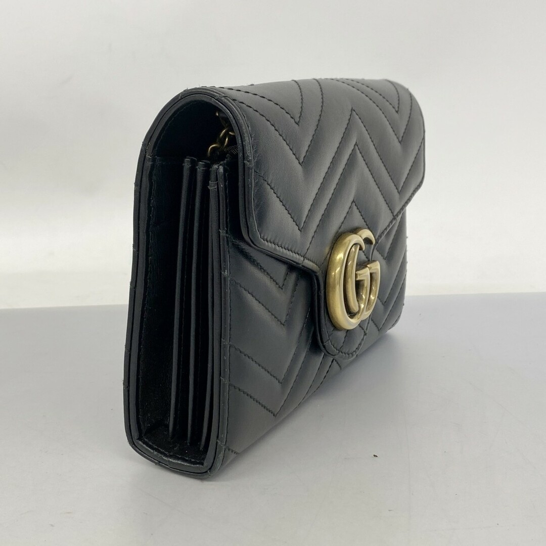 GUCCI - 【5db2062】グッチ ショルダーウォレット GGマーモント GUCCI - 【5db2062】グッチ ショルダーウォレット GGマーモント