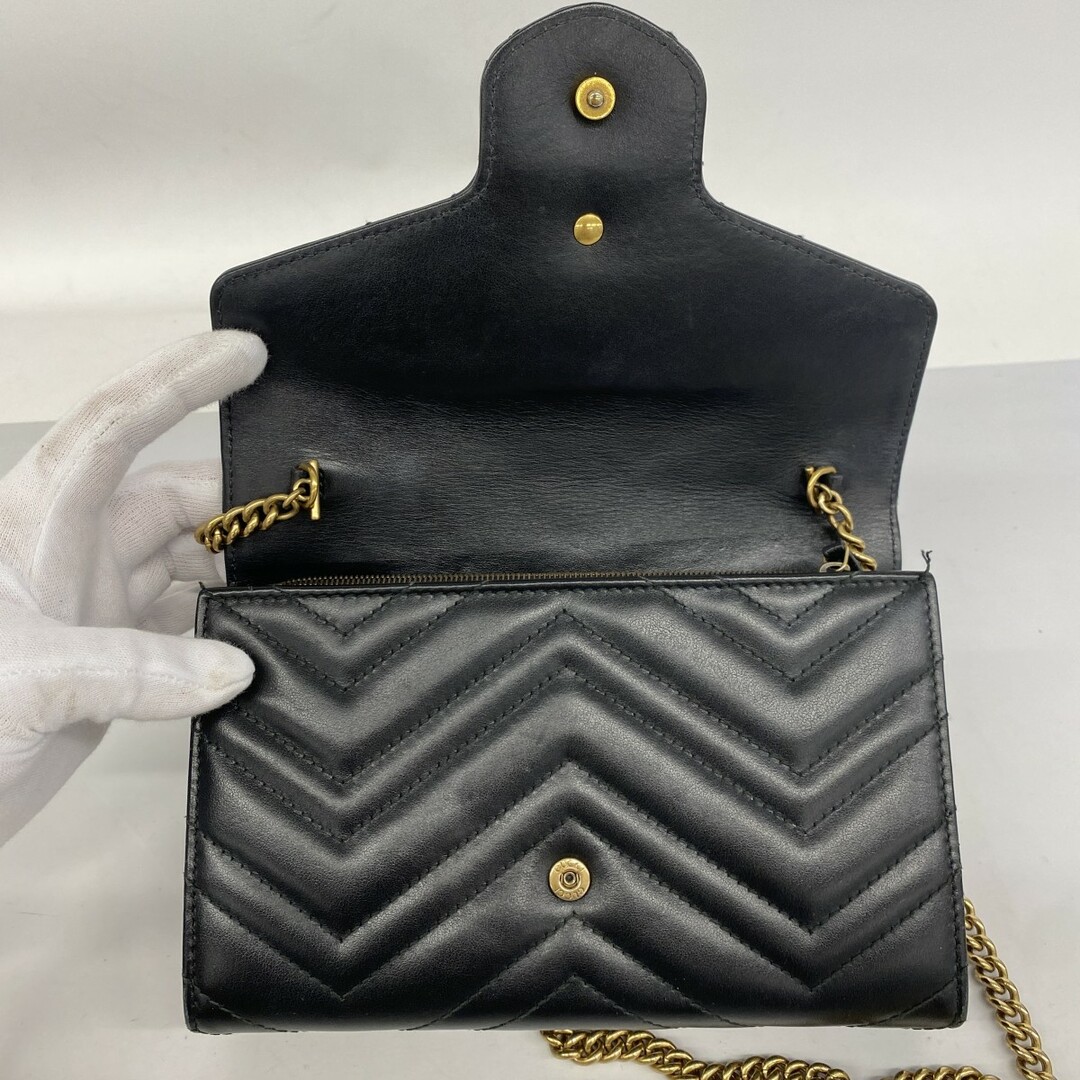 GUCCI - 【5db2062】グッチ ショルダーウォレット GGマーモント GUCCI - 【5db2062】グッチ ショルダーウォレット GGマーモント