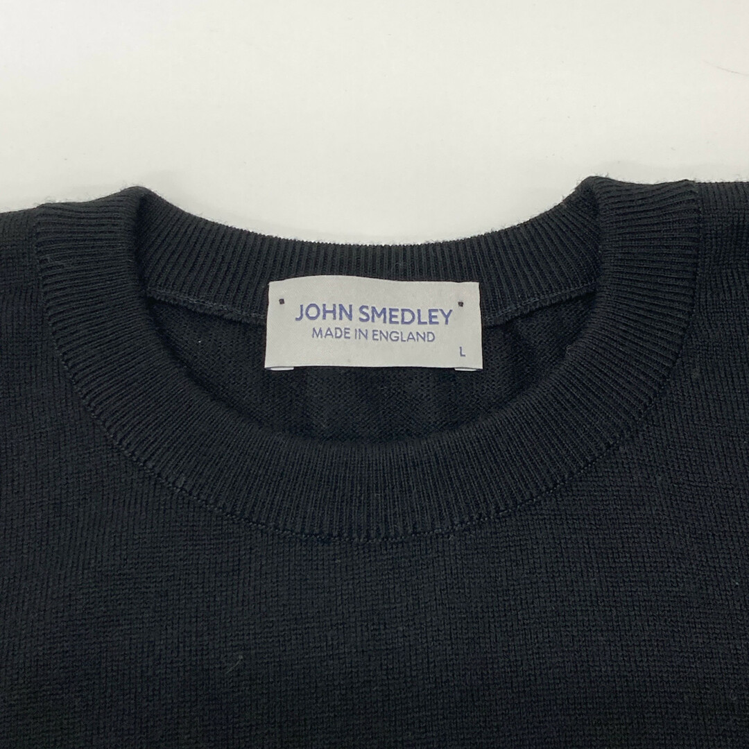 JOHN SMEDLEY - ジョンスメドレー ブラック ニュージーランドメリノエクストラファイン JOHN SMEDLEY - ジョンスメドレー ブラック ニュージーランドメリノエクストラファイン