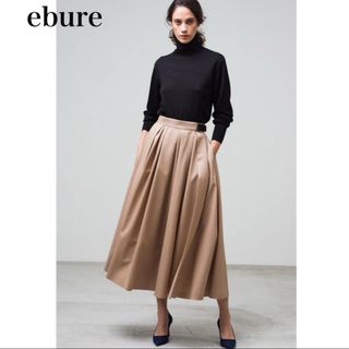 ebure - 美品 ebure ジロンラム メルトン フレア スカート ebure - 美品 ebure ジロンラム メルトン フレア スカート