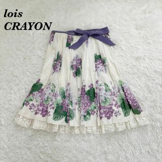 Lois CRAYON - ロイスクレヨン 花柄 スカートの通販 by こしあん Lois CRAYON - ロイスクレヨン 花柄 スカートの通販 by こしあん