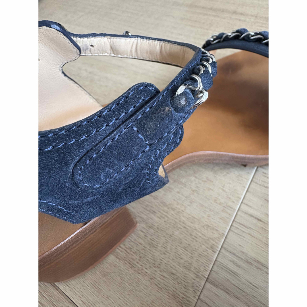 CHANEL - CHANEL シャネル サンダル ネイビー サイズ36の通販 by CHANEL - CHANEL シャネル サンダル ネイビー サイズ36の通販 by