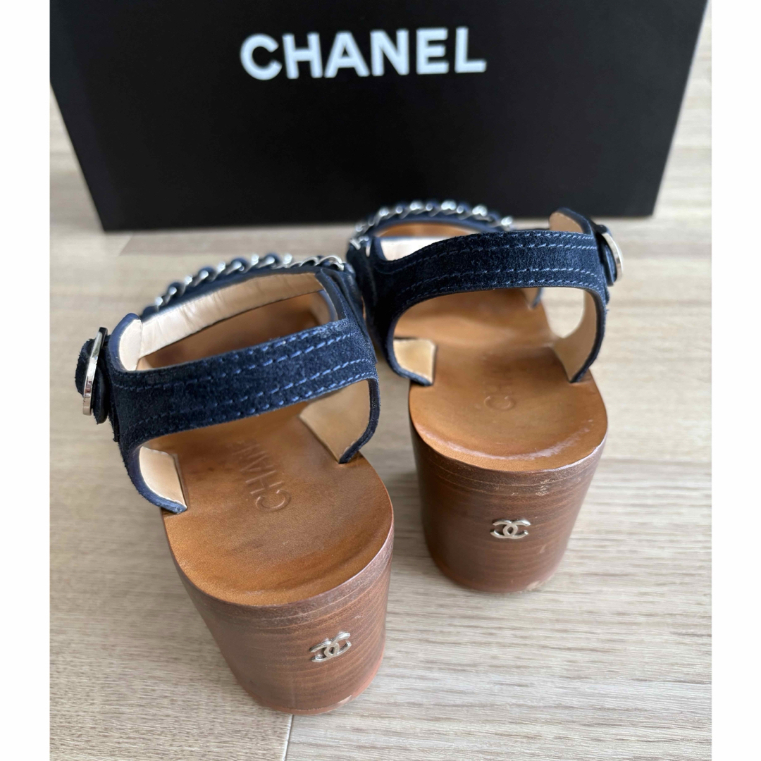 CHANEL - CHANEL シャネル サンダル ネイビー サイズ36の通販 by CHANEL - CHANEL シャネル サンダル ネイビー サイズ36の通販 by
