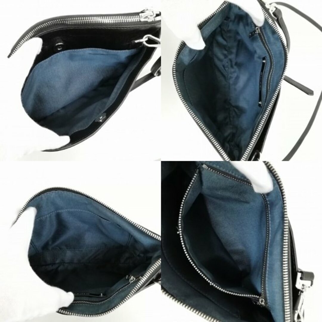 DIESEL - 2WAY ショルダーバッグ クラッチバッグ レザー デニム DIESEL - 2WAY ショルダーバッグ クラッチバッグ レザー デニム