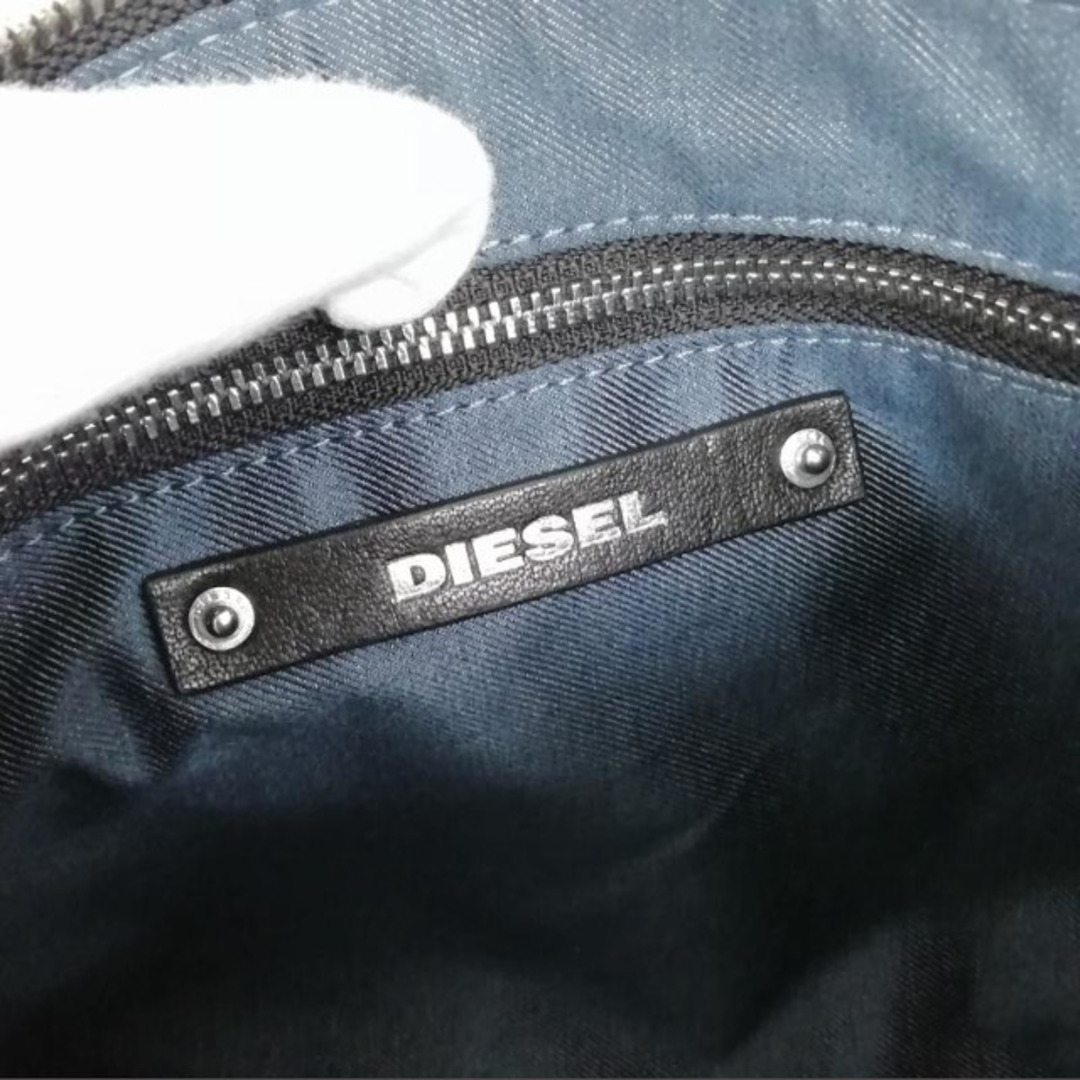 DIESEL - 2WAY ショルダーバッグ クラッチバッグ レザー デニム DIESEL - 2WAY ショルダーバッグ クラッチバッグ レザー デニム