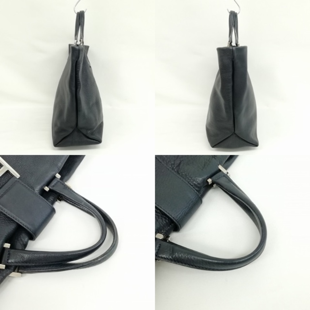 ヒロフ HIROFU H金具 レザー トートバッグ ハンドバッグ ヒロフ HIROFU H金具 レザー トートバッグ ハンドバッグ