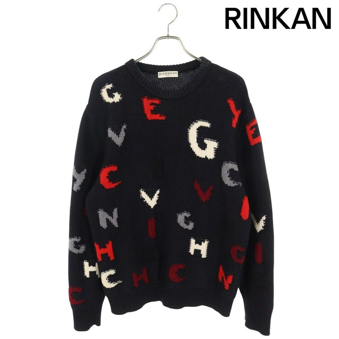 GIVENCHY - ジバンシィ BM906J4Y2J 総柄ジャガードクルーネック GIVENCHY - ジバンシィ BM906J4Y2J 総柄ジャガードクルーネック