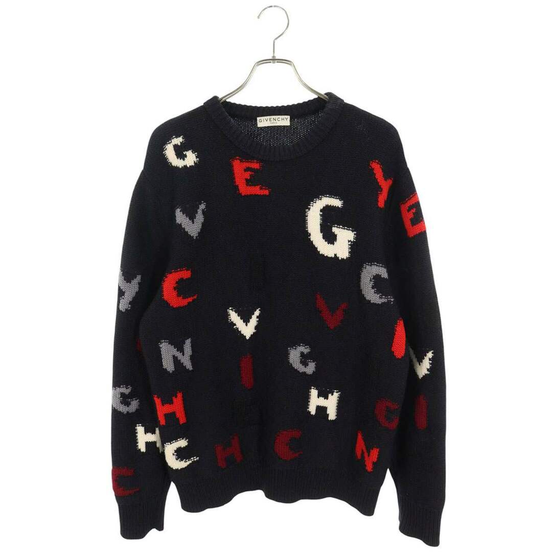 GIVENCHY - ジバンシィ BM906J4Y2J 総柄ジャガードクルーネック GIVENCHY - ジバンシィ BM906J4Y2J 総柄ジャガードクルーネック