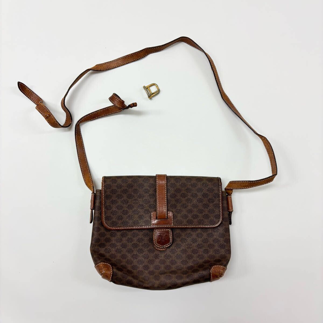 CELINE - ヴィンテージ セリーヌ マカダム柄 ショルダー バッグ CELINE - ヴィンテージ セリーヌ マカダム柄 ショルダー バッグ