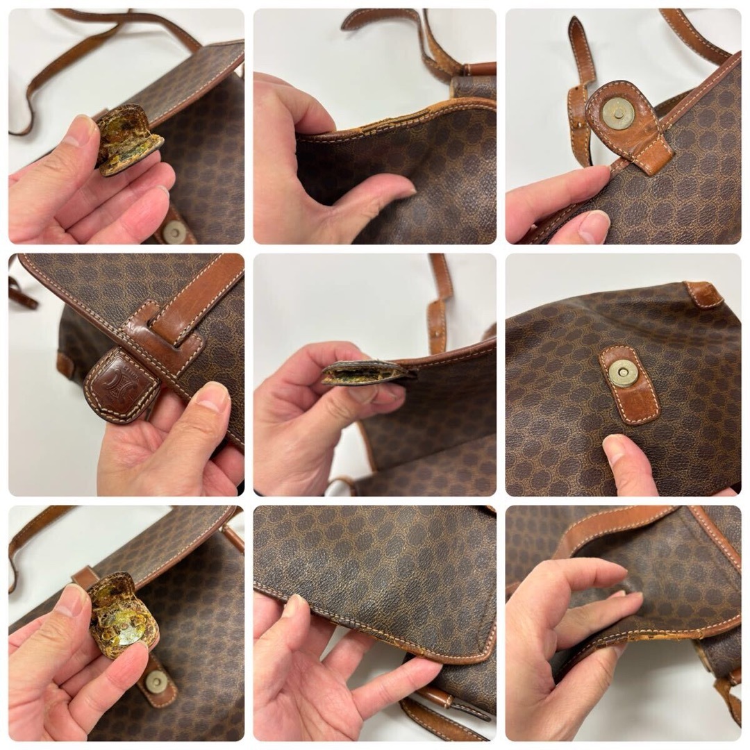 CELINE - ヴィンテージ セリーヌ マカダム柄 ショルダー バッグ CELINE - ヴィンテージ セリーヌ マカダム柄 ショルダー バッグ