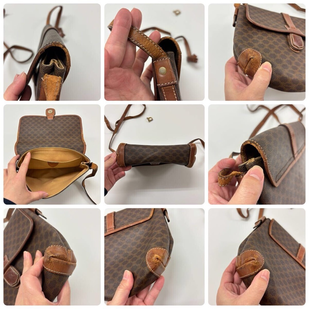 CELINE - ヴィンテージ セリーヌ マカダム柄 ショルダー バッグ CELINE - ヴィンテージ セリーヌ マカダム柄 ショルダー バッグ