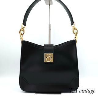 CELINE - 美品 セリーヌ カーフスキン ガンチーニ ハンドバッグ CELINE - 美品 セリーヌ カーフスキン ガンチーニ ハンドバッグ