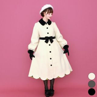 メロバス メロディバスケット コート モノトーンスカラップ メロバス メロディバスケット コート モノトーンスカラップ