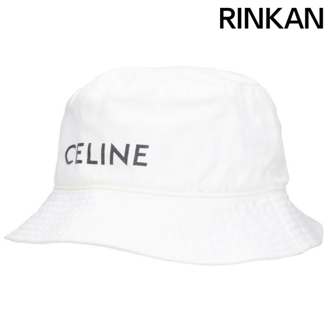 CELINE - セリーヌ ロゴプリントバケットハット帽子 メンズ ONE CELINE - セリーヌ ロゴプリントバケットハット帽子 メンズ ONE