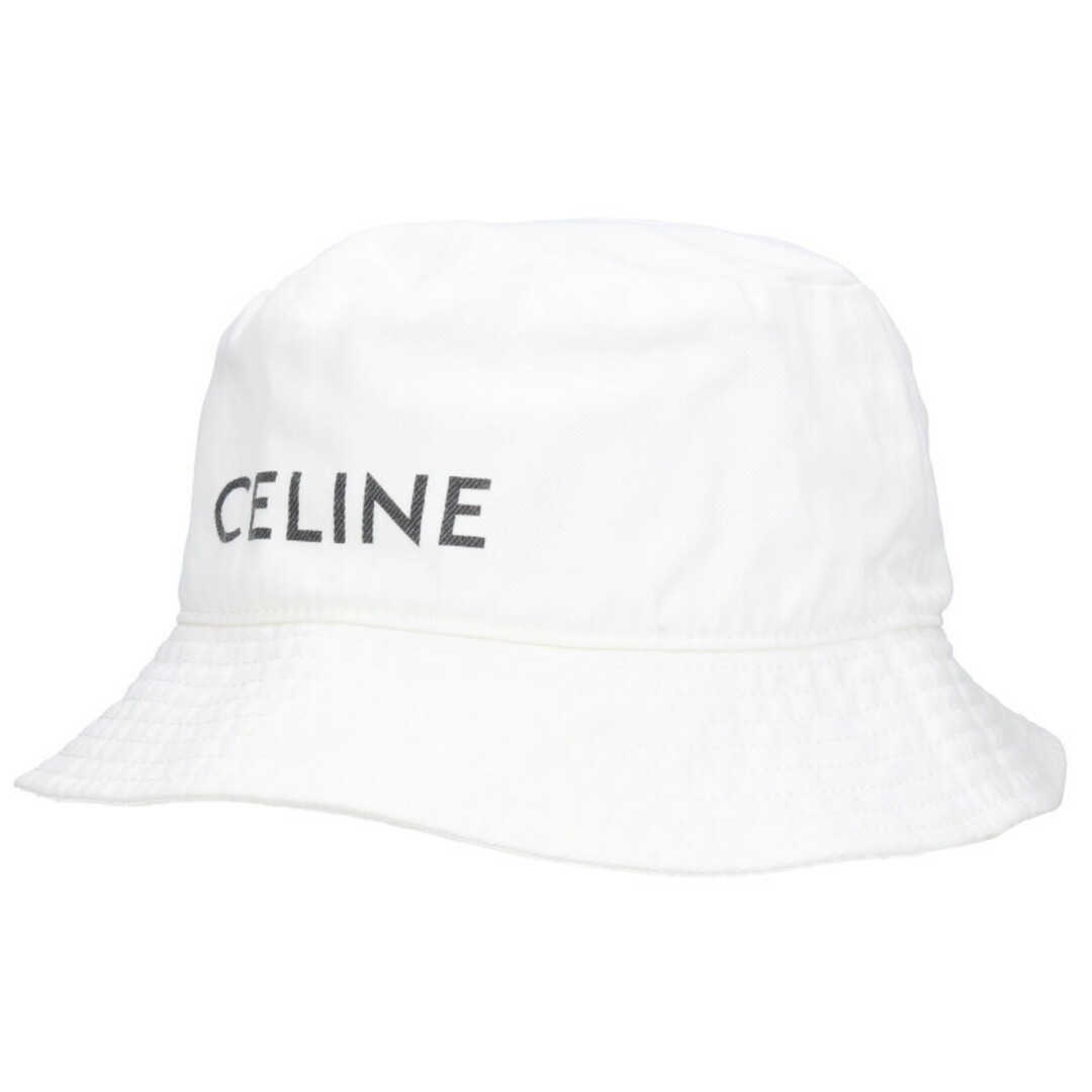CELINE - セリーヌ ロゴプリントバケットハット帽子 メンズ ONE CELINE - セリーヌ ロゴプリントバケットハット帽子 メンズ ONE