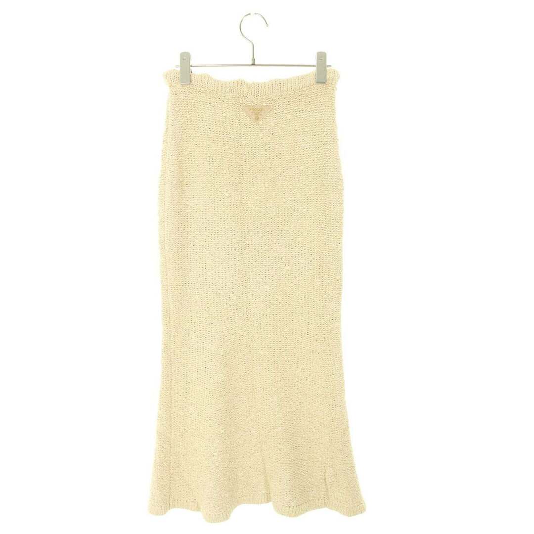 PRADA - プラダ 23SS 21427 三角ロゴ刺繍ブークレシルクスカート PRADA - プラダ 23SS 21427 三角ロゴ刺繍ブークレシルクスカート