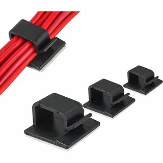 ケーブルクリップ 粘着 ケーブル ワイヤークリップ 3サイズ 60個 固定 整頓(その他)