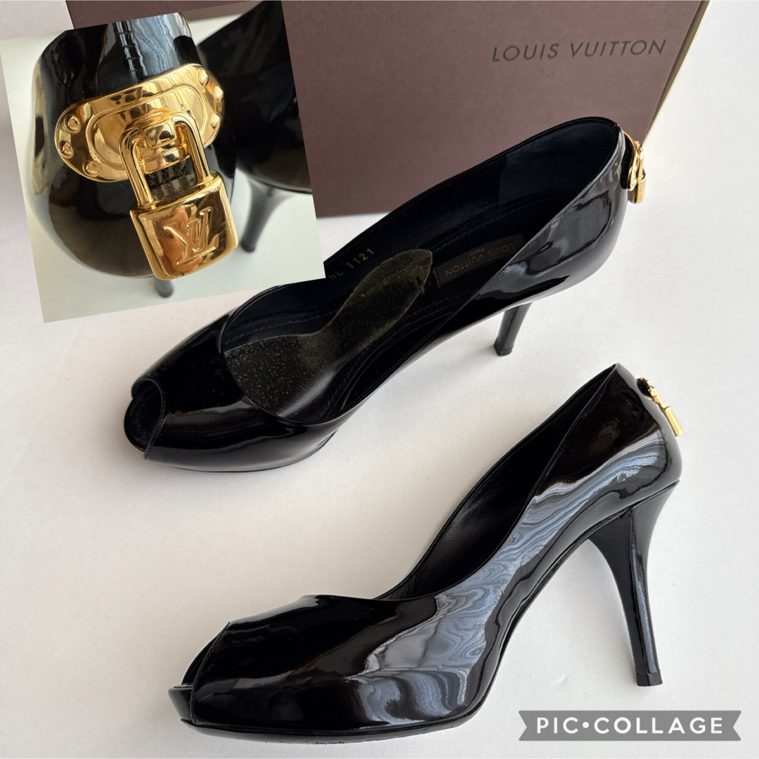 LOUIS VUITTON - 極美品ルイヴィトン カデナパンプス エナメル LOUIS VUITTON - 極美品ルイヴィトン カデナパンプス エナメル