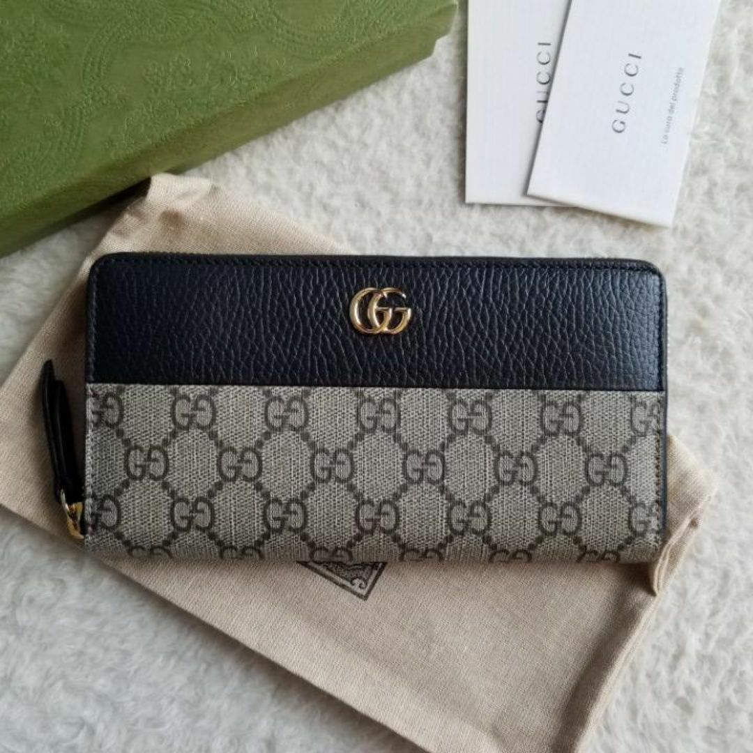 GUCCI - GUCCI グッチ GG スプリーム ジップ アラウンド GUCCI - GUCCI グッチ GG スプリーム ジップ アラウンド