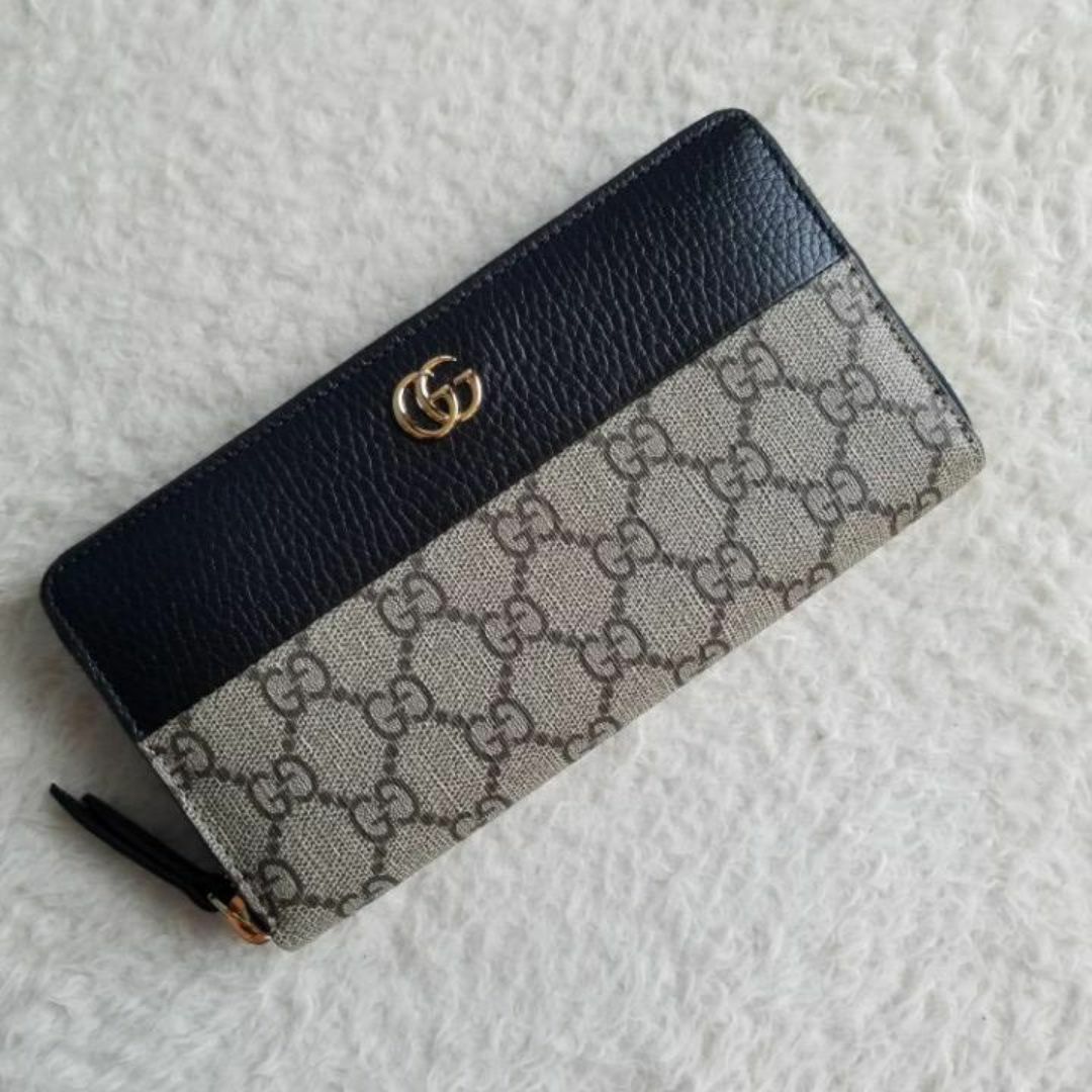 GUCCI - GUCCI グッチ GG スプリーム ジップ アラウンド GUCCI - GUCCI グッチ GG スプリーム ジップ アラウンド