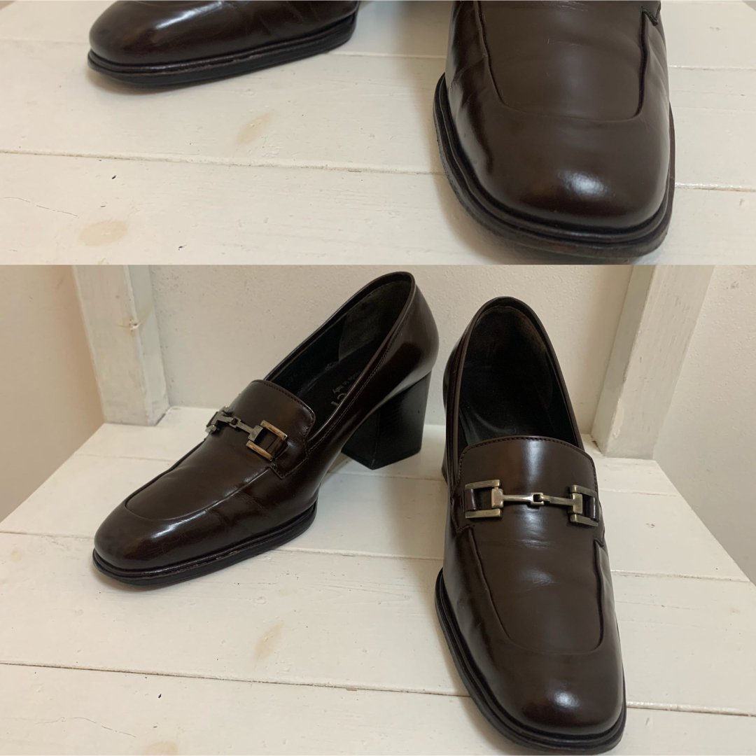 GUCCI - GUCCI グッチ ITALY製 ホースビット チャンキーヒール GUCCI - GUCCI グッチ ITALY製 ホースビット チャンキーヒール