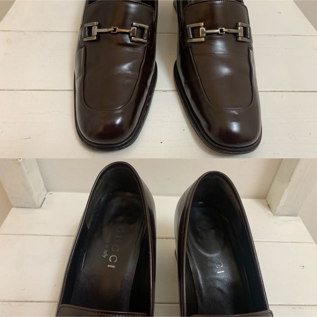 GUCCI - GUCCI グッチ ITALY製 ホースビット チャンキーヒール GUCCI - GUCCI グッチ ITALY製 ホースビット チャンキーヒール