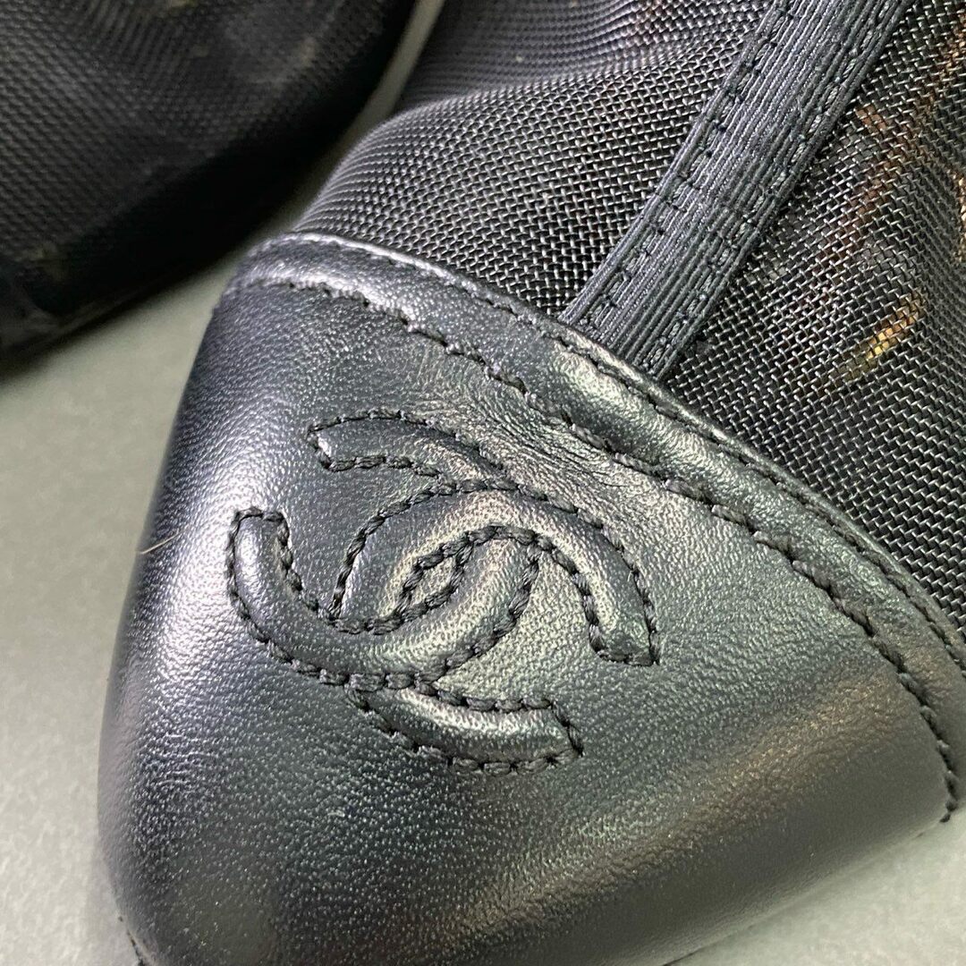 CHANEL - 2d14 CHANEL シャネル ココマーク シースルーブーツ 38 CHANEL - 2d14 CHANEL シャネル ココマーク シースルーブーツ 38