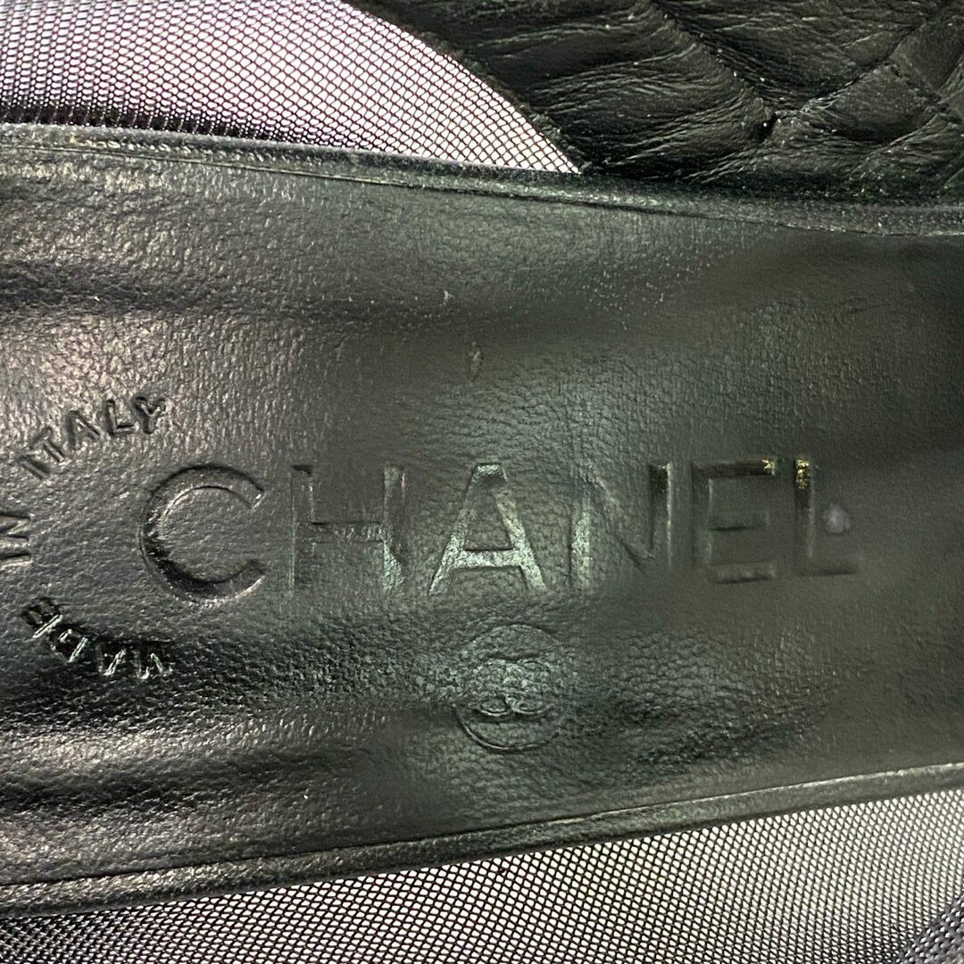 CHANEL - 2d14 CHANEL シャネル ココマーク シースルーブーツ 38 CHANEL - 2d14 CHANEL シャネル ココマーク シースルーブーツ 38
