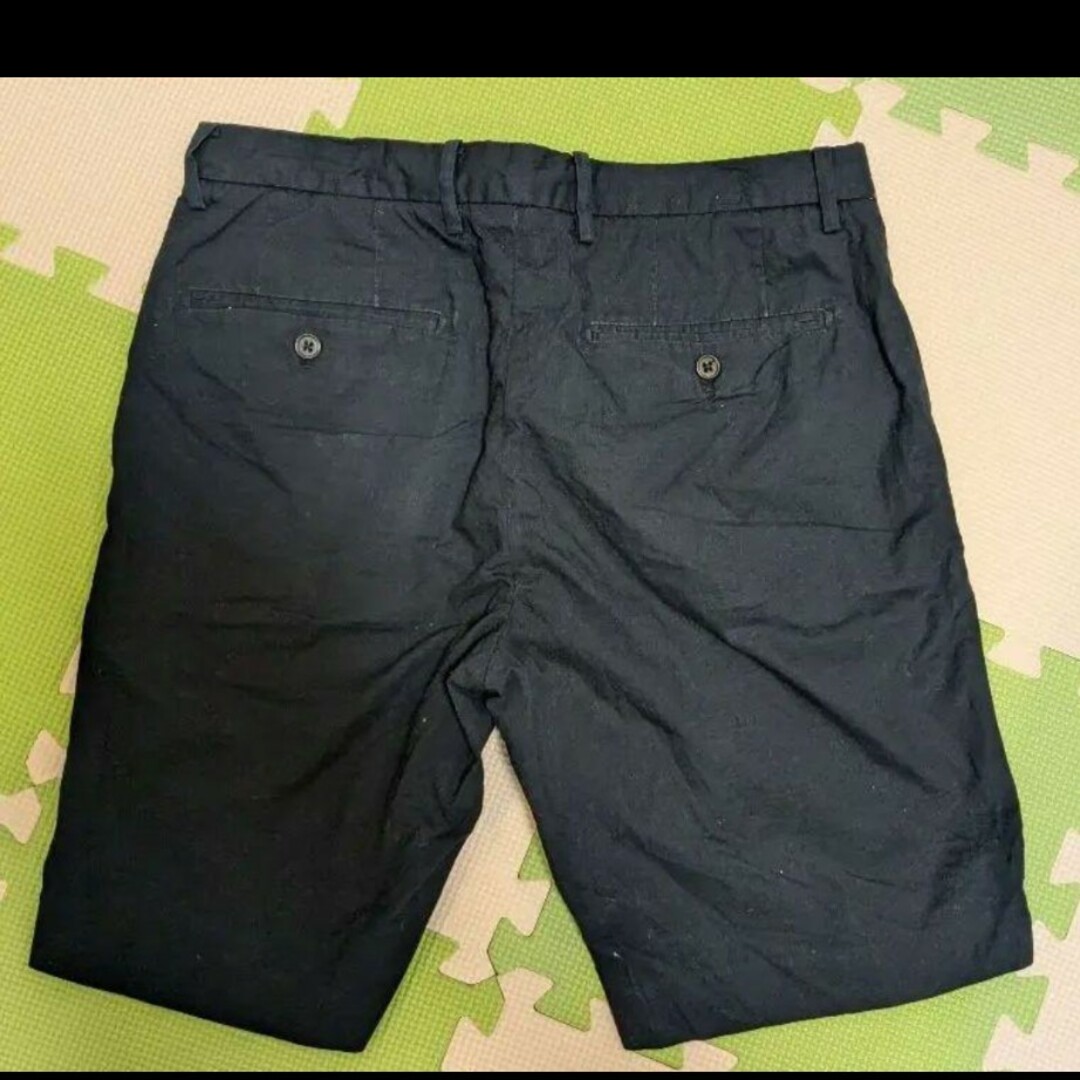 UNIQLO - 黒 Mサイズ ショートパンツ コットン 321-086802 m 76 UNIQLO - 黒 Mサイズ ショートパンツ コットン 321-086802 m 76