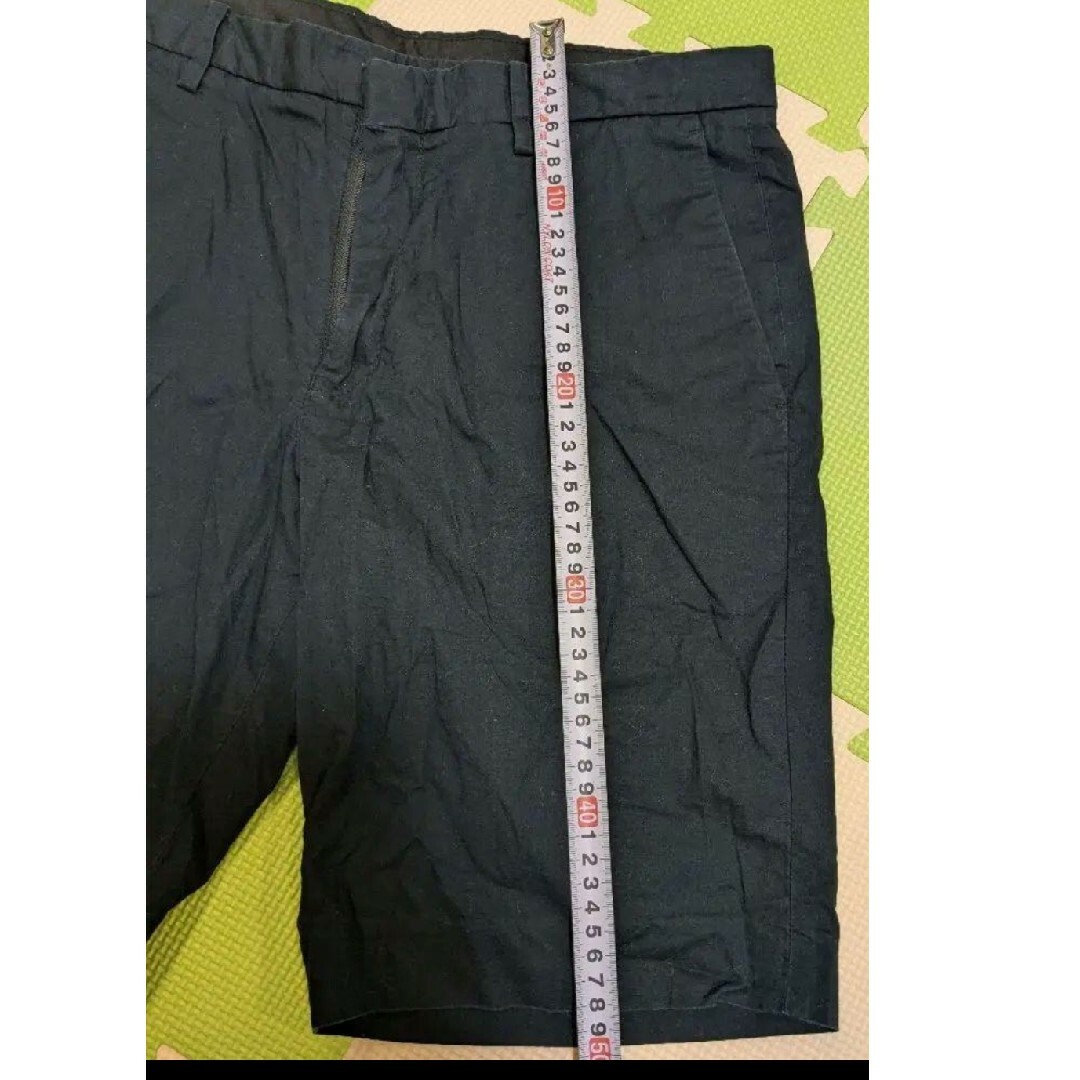 UNIQLO - 黒 Mサイズ ショートパンツ コットン 321-086802 m 76 UNIQLO - 黒 Mサイズ ショートパンツ コットン 321-086802 m 76