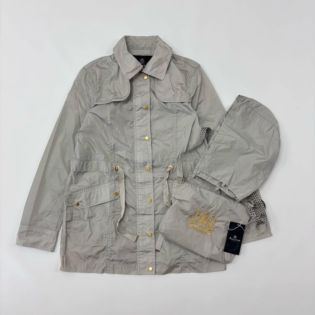 AQUA SCUTUM - Aquascutum レイン コート パッカブル サイズ 10 AQUA SCUTUM - Aquascutum レイン コート パッカブル サイズ 10