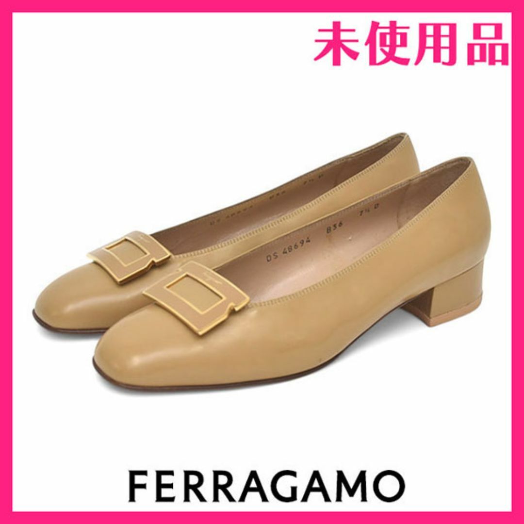 Salvatore Ferragamo - 新品♪フェラガモ ロゴバックル パンプス Salvatore Ferragamo - 新品♪フェラガモ ロゴバックル パンプス